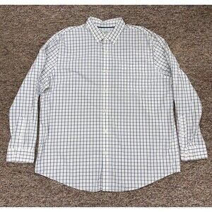 Craft & Barrow 2XL Long Sleeve Collar Button Down Dress Shirt button up top